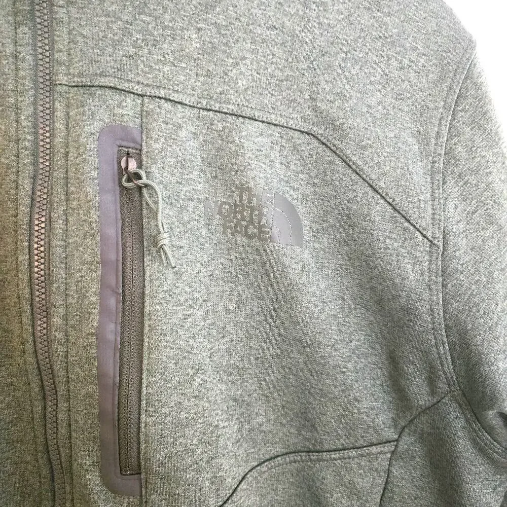 The North Face Olive Green Quarter Zip Fleece Pullover Men's M